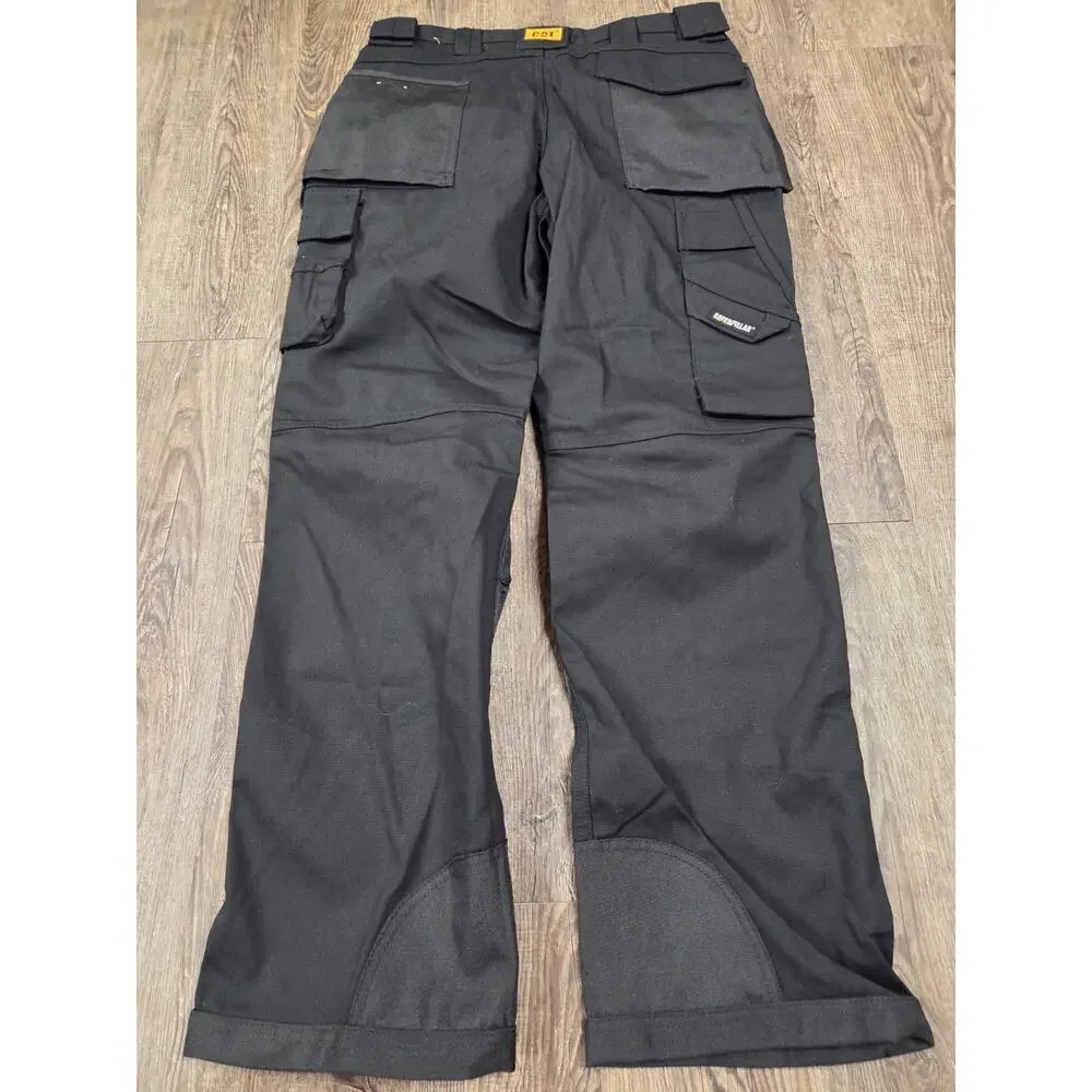 Caterpillar trademark work Pants C172 016 Black NEW Heavy Duty 32x32